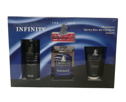 Мужской подарочный набор Lux Bonus Infinity, шампунь, одеколон, крем