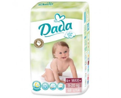 Подгузники DADA Premium 4 Maxi Plus (9-20кг), 48шт., Польша