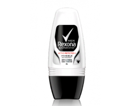 Мужской дезодорант Rexona Антибактериальный и Невидимый шариковый, 50мл