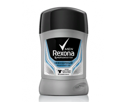 Мужской дезодорант Rexona Невидимый Прозрачный лед карандаш, 150мл