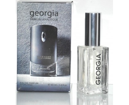 Мужская туалетная вода Georgia аналог Givenchy Pour Homme Silver Edition, 40ml