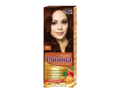 Краска для волос Рябина Avena 033 Махагоновый
