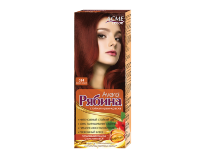 Краска для волос Рябина Avena 034 Дикая вишня