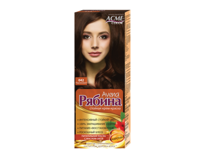 Краска для волос Рябина Avena 042 Каштановый