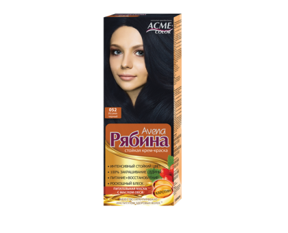 Краска для волос Рябина Avena 052 Иссиня черный