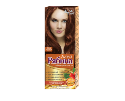 Краска для волос Рябина Avena 066 Золотистый мускат