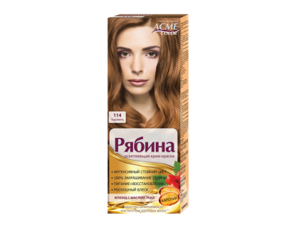 Краска для волос Рябина Intense 114 Карамель