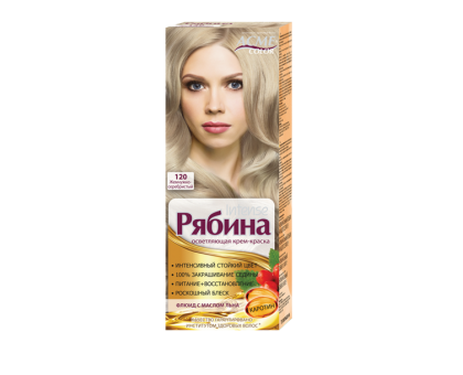 Краска для волос Рябина Intense 120 Жемчужно-серебристый