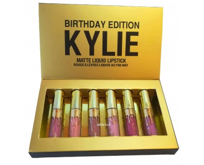 Kylie Birthday Edition помада-блеск 6шт.