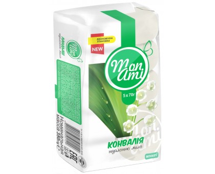 Мыло Mon Ami Ландыш, 5х70г