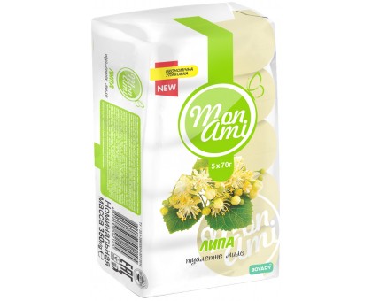 Мыло Mon Ami Липа, 5х70г