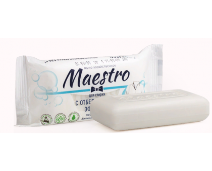 Мыло хозяйственное Maestro с отбеливающим эффектом, 125г