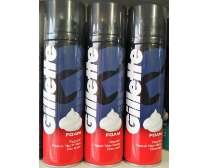 Пена для бритья Gillette Foam, 220ml красная