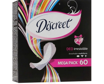 Ежедневные прокладки Discreet черные, 60шт.