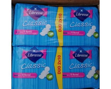 Прокладки для критических дней Libresse Classic с мягкой поверхностью Econom Pac, 4 капли, 20шт.