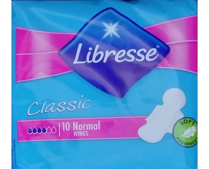 Прокладки для критических дней Libresse Classic Крылышки, 4 капли, 9шт.