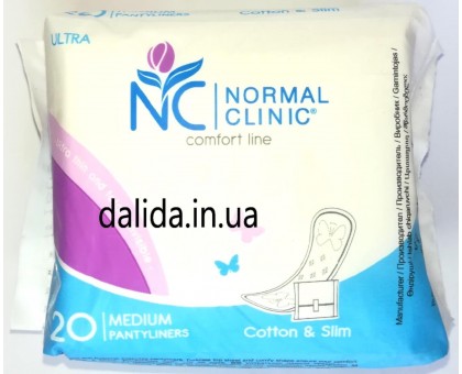 Ежедневные прокладки Normal Clinic Ultra, medium, 20шт.