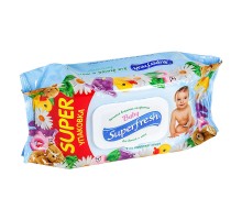 Влажные салфетки Super Fresh детские, 120шт. с клапаном